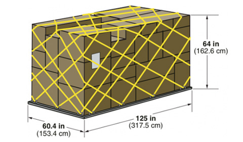 PALLET-HALF airfreight containers